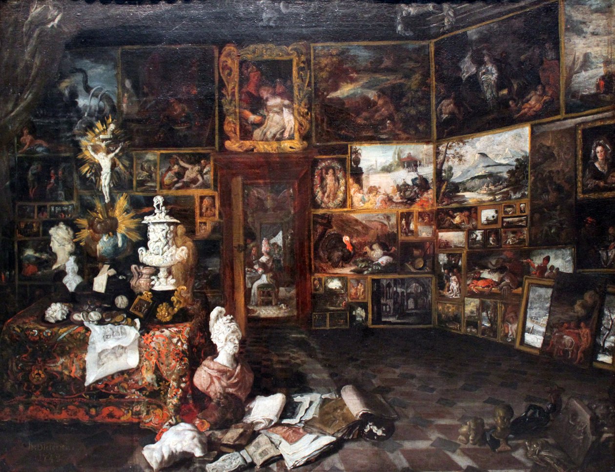 Apresentação de um gabinete de pintura de Christian Wilhelm Ernst Dietrich
