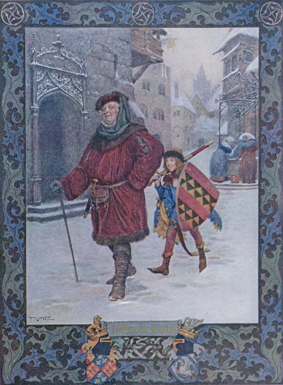 Sir John Falstaff de &39;Henry IV&39; por William Shakespeare (1564-1616) c.1900 de Christian August Printz