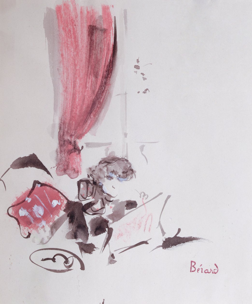 Colette (1873-1954) (guache sobre papel) de Christian Bérard