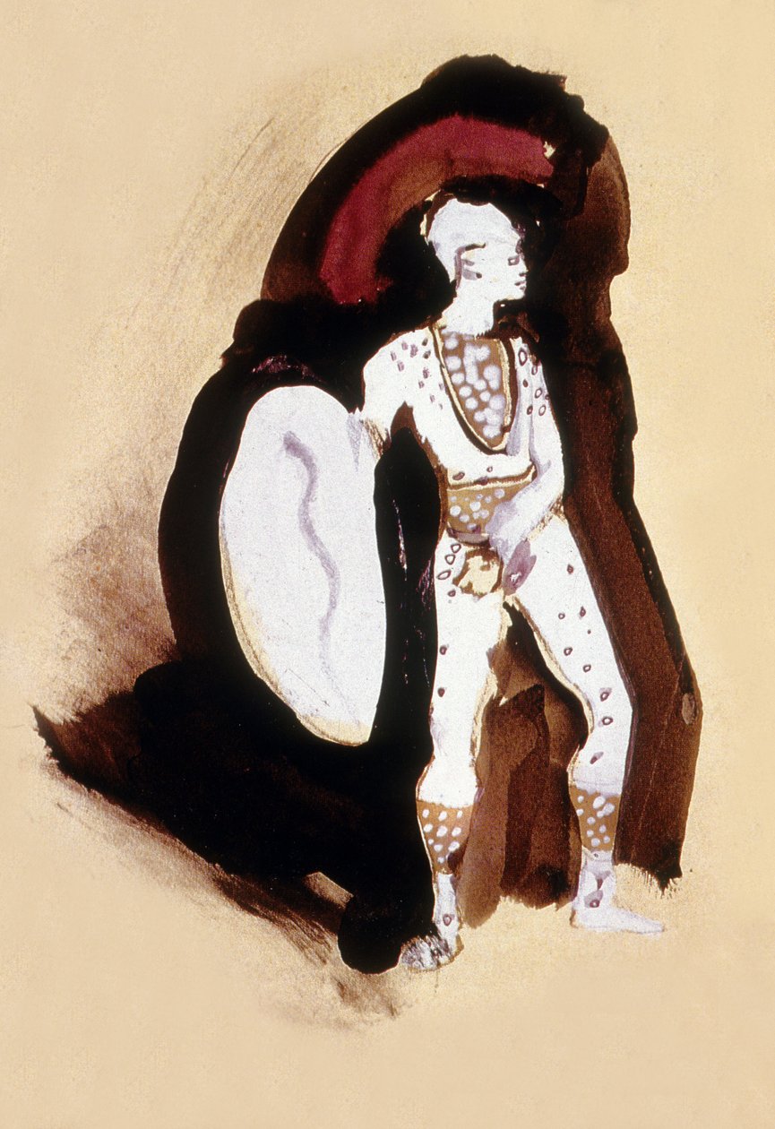 Traje para um soldado em "A Máquina Infernal" de Jean Cocteau de Christian Bérard
