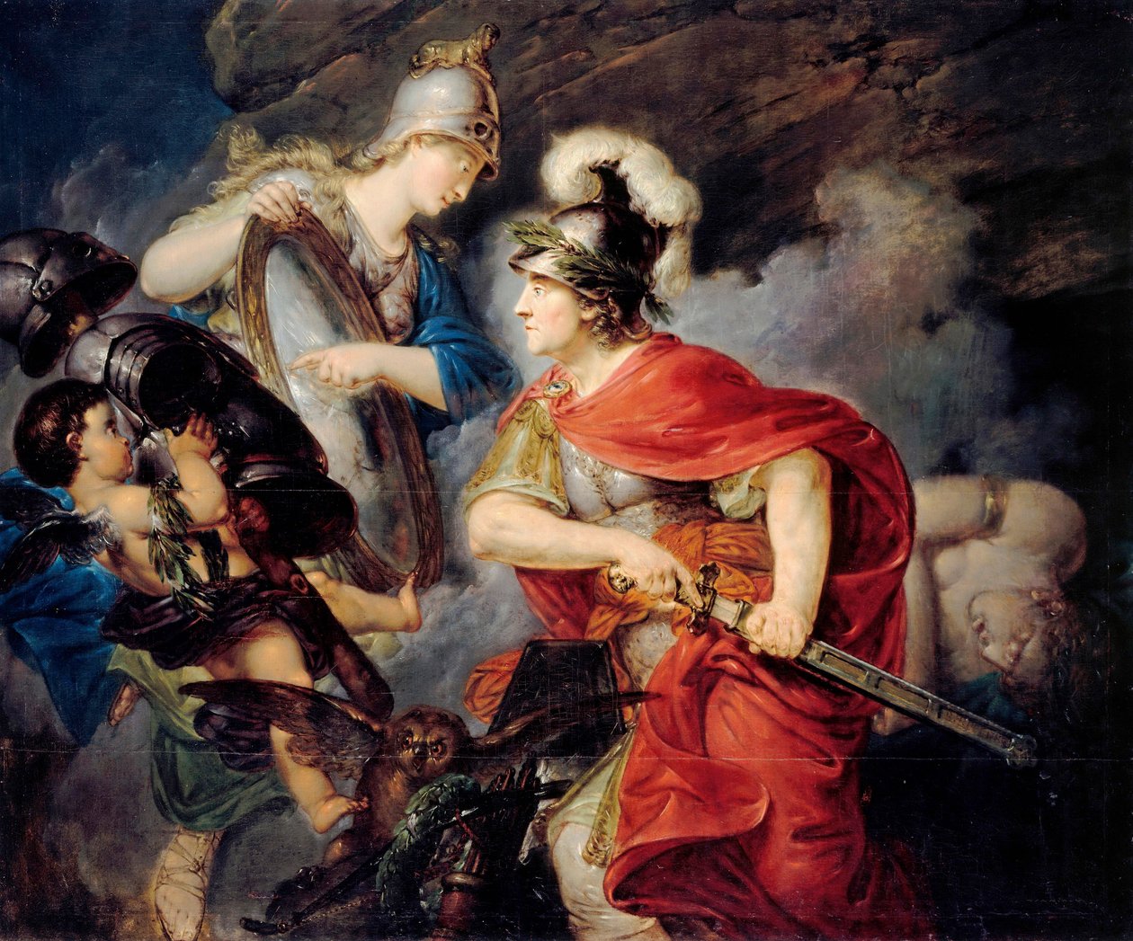 Alegoria de Frederico II da Prússia, o Grande (1712-1786) na Pérsia (O início da Guerra dos Sete Anos) de Christian Bernhard Rode