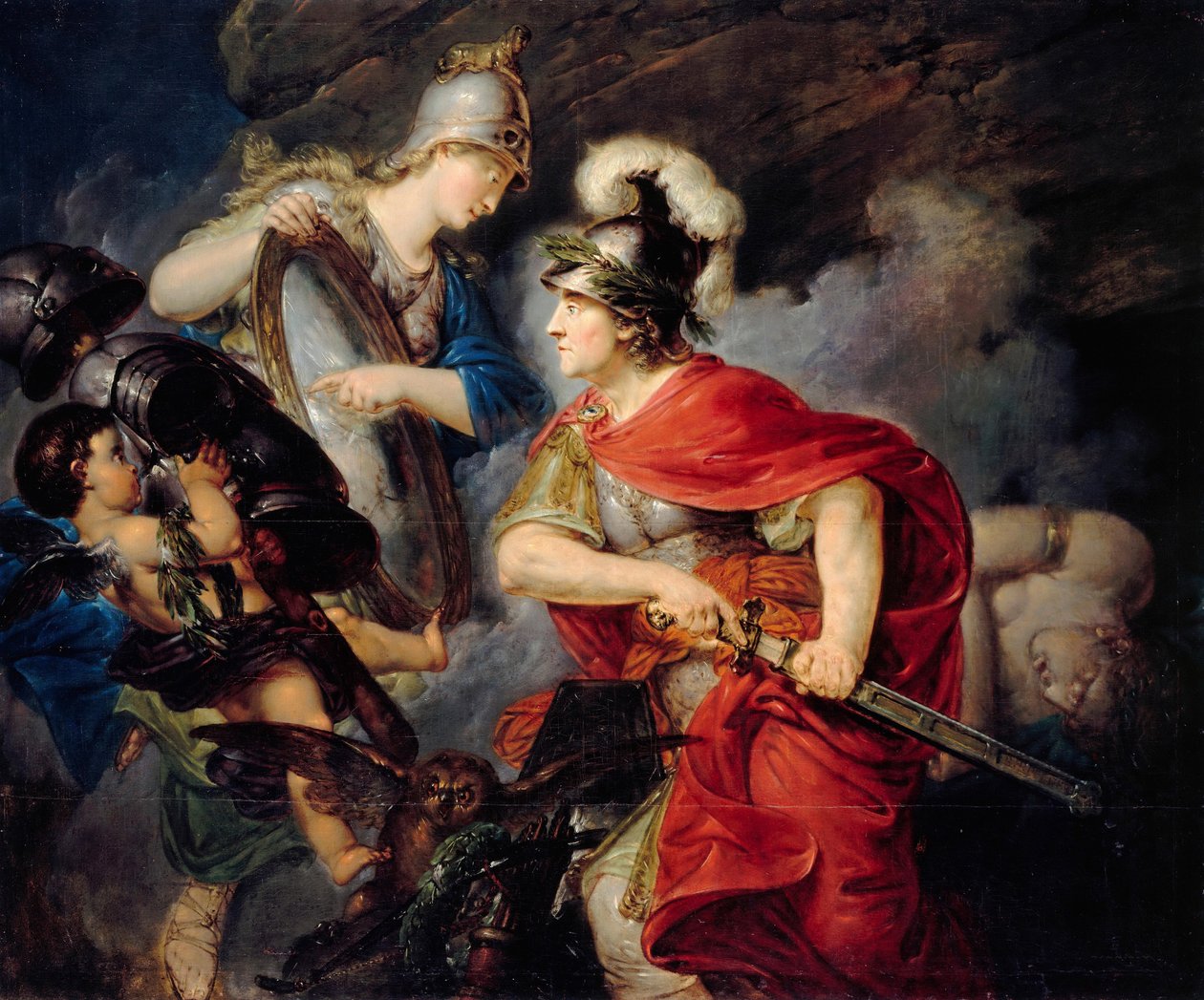 Alegoria de Frederico, o Grande como Perseu O início da Guerra dos Sete Anos, 1789 de Christian Bernhard Rode
