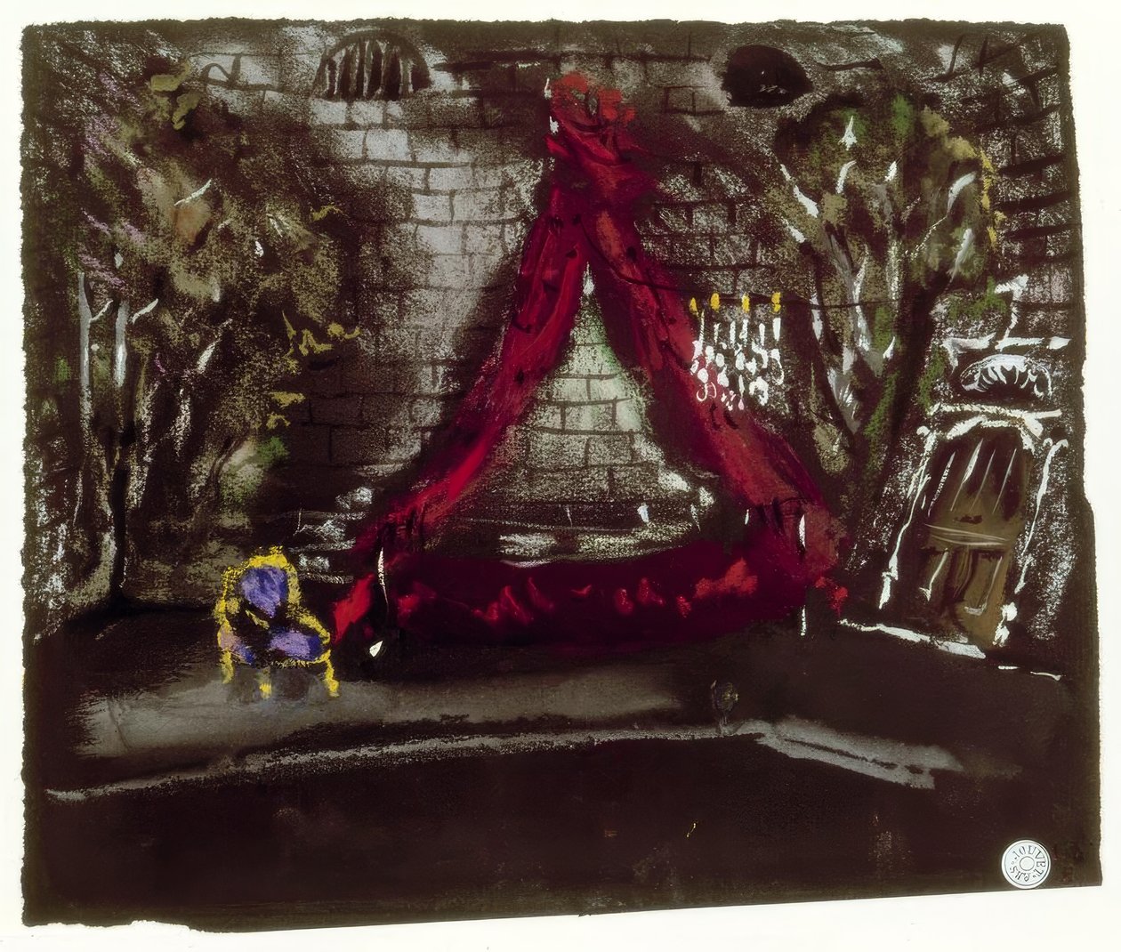 Desenho do palco de Christian Bérard