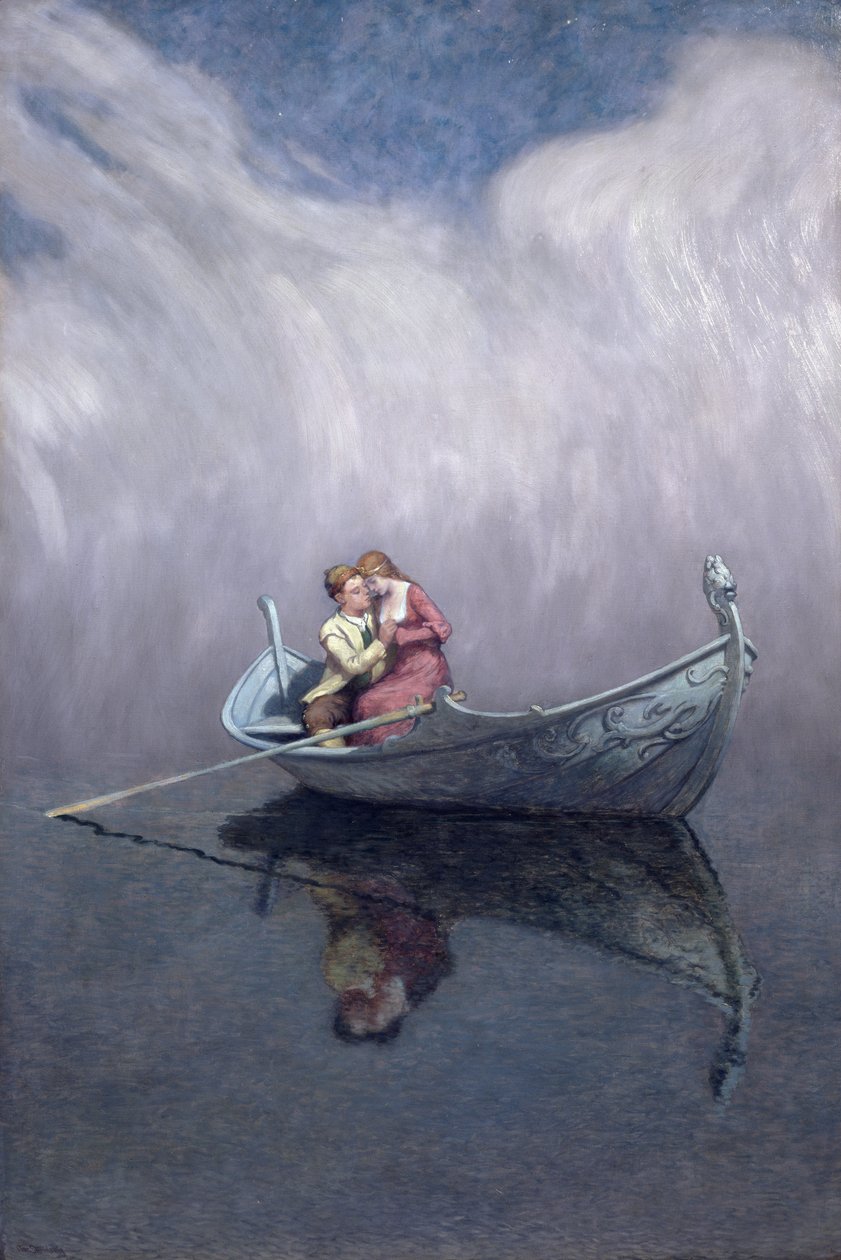 A Princesa e Metade do Reino (óleo sobre tela) de Christian Eriksen Skredsvig