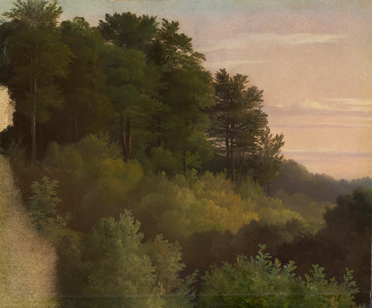 borda da floresta. estudar de Christian Ernst Bernhard Morgenstern