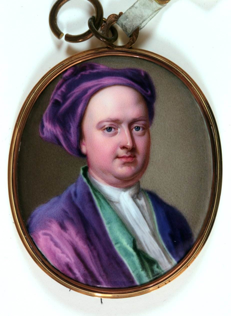 Edward Lord Harley, 1719 (esmalte) de Christian Friedrich Zincke