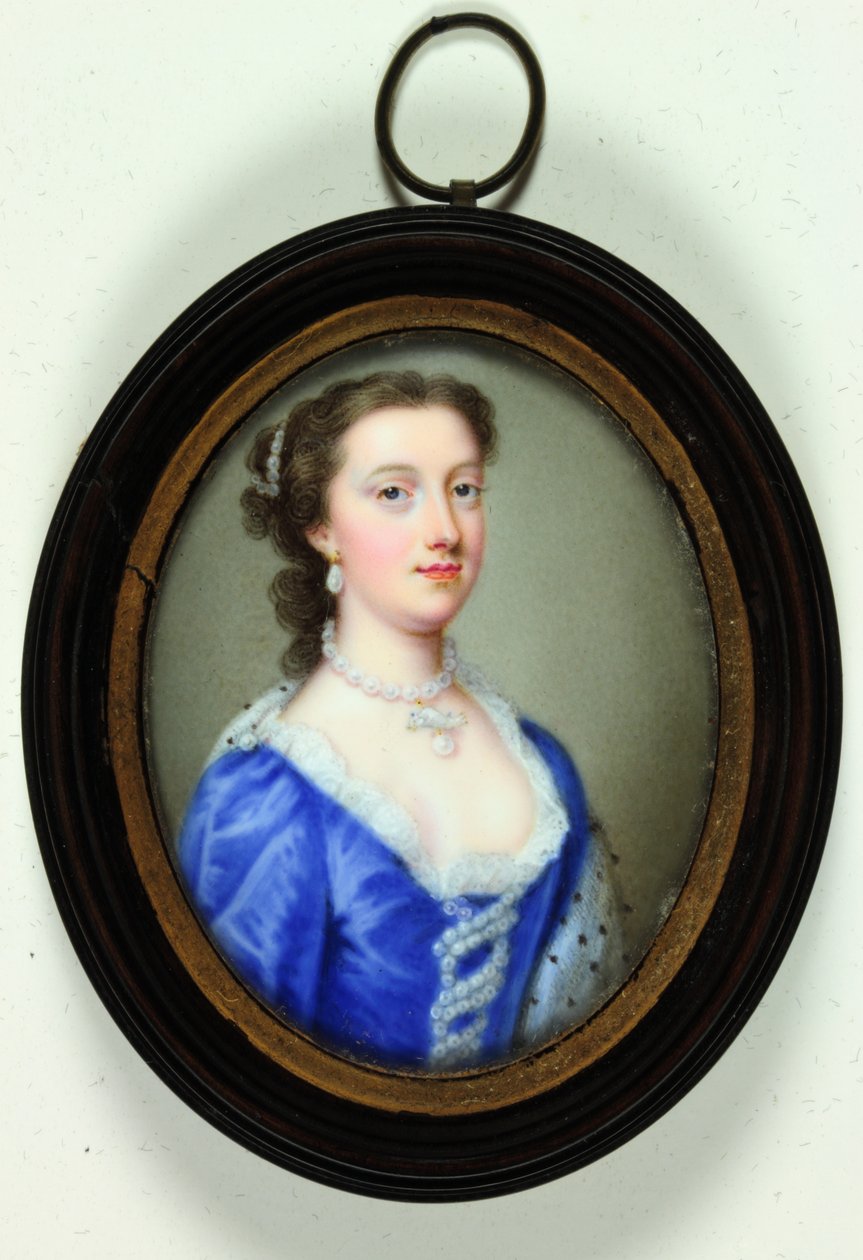 Lady Margaret Cavendish Holles Harley (esmalte) de Christian Friedrich Zincke