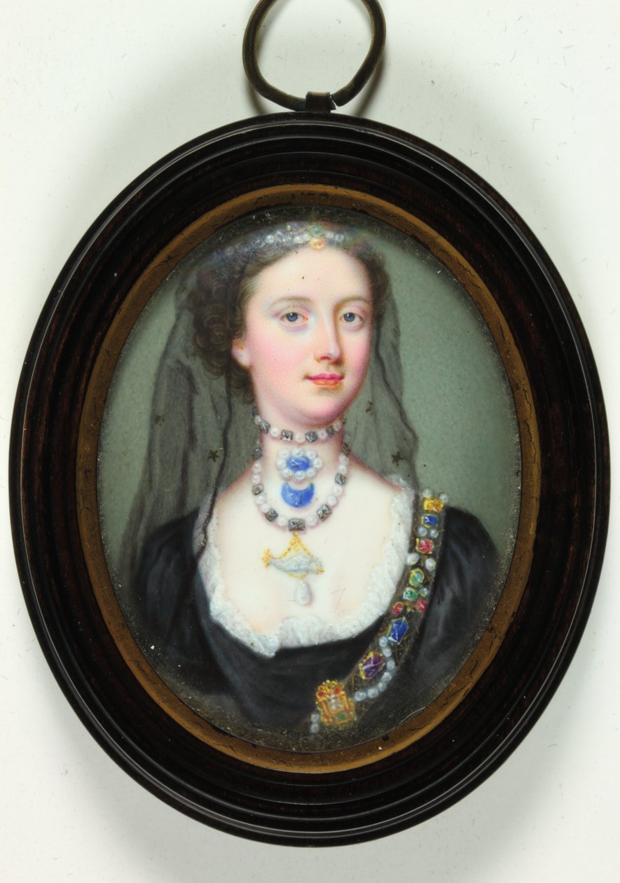 Lady Margaret Cavendish Holles Harley (esmalte) de Christian Friedrich Zincke