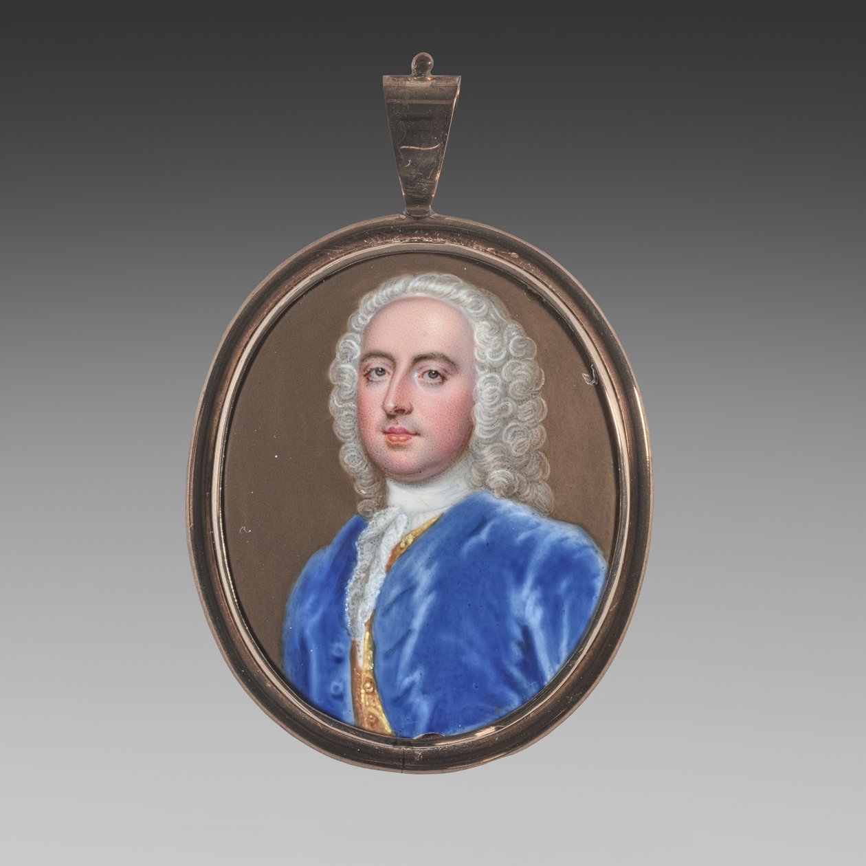 Retrato de um homem de Christian Friedrich Zincke