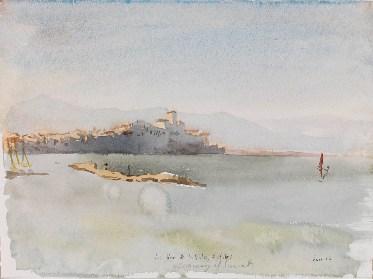 Antibes, 2017 (aguarela) de Christian Furr