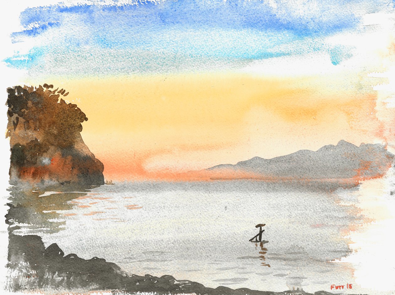 Astrakeri Corfu, 2015 (aguarela) de Christian Furr