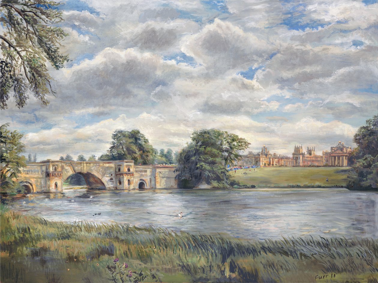 Palácio de Blenheim, 2011 (óleo sobre tela) de Christian Furr