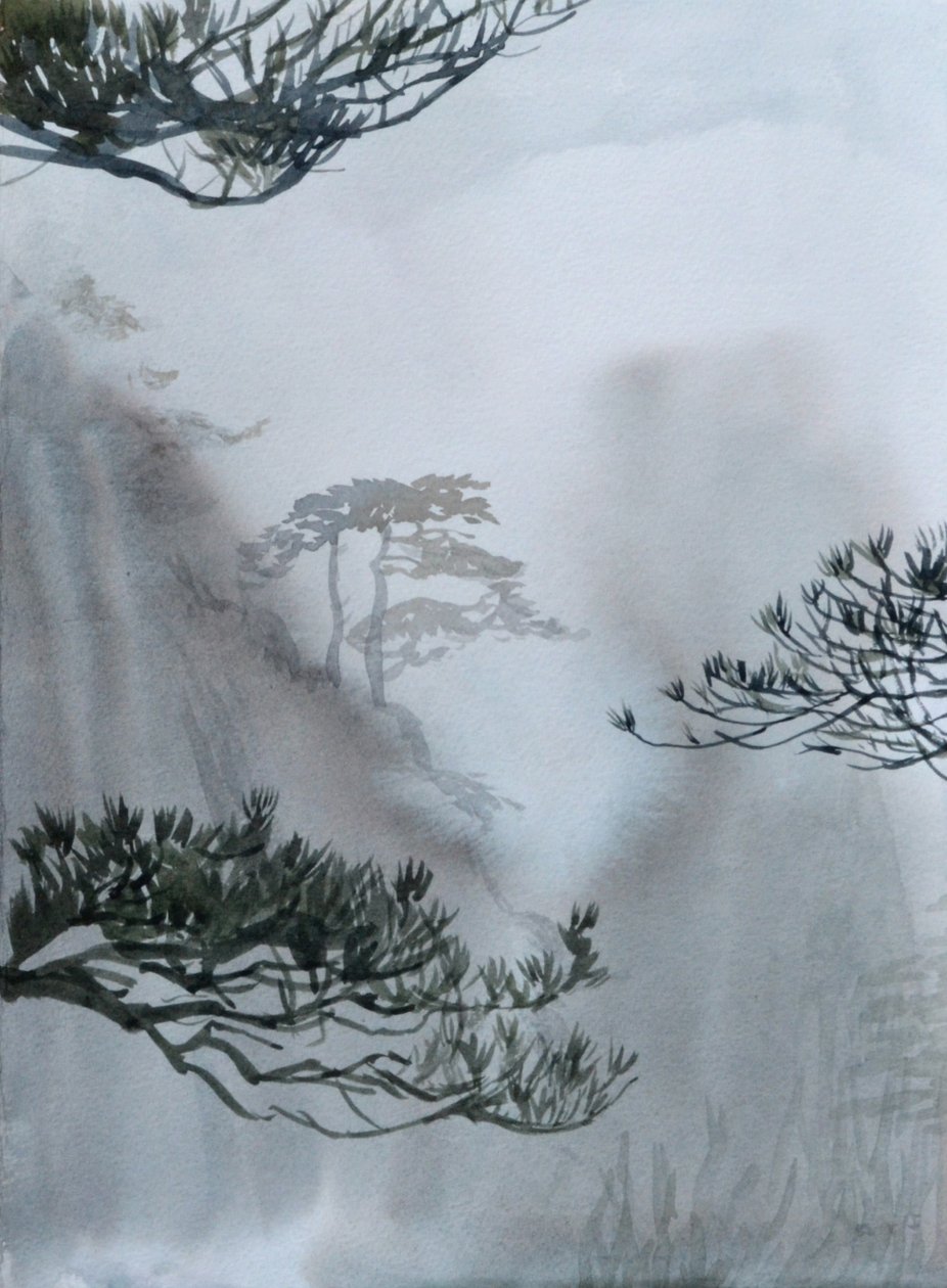 Última das Montanhas, 2015 (aguarela sobre papel) de Christian Furr