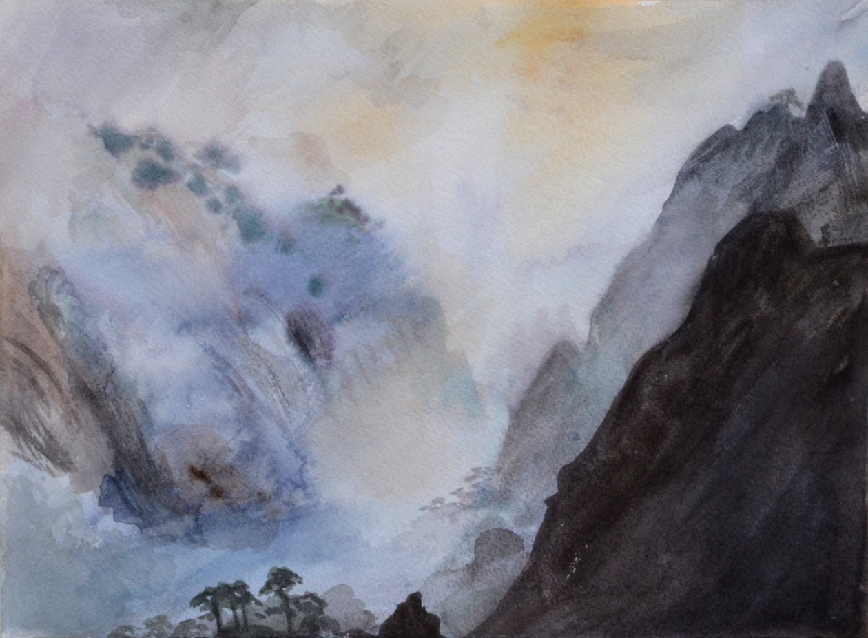 Montanha Mágica, 2015 (aguarela sobre papel) de Christian Furr