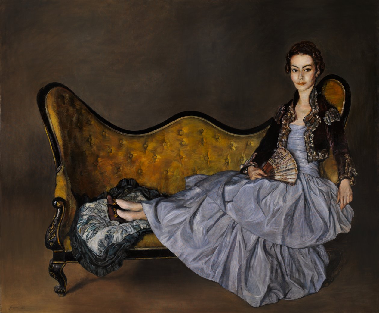 Signora de Garay (segundo Zuloaga) 2020 (óleo sobre linho) de Christian Furr