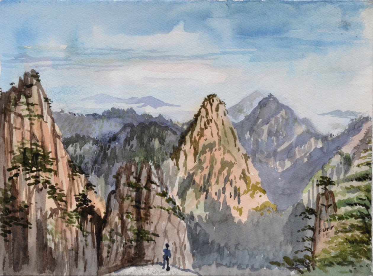 O Grande Pico, 2015 (aguarela sobre papel) de Christian Furr