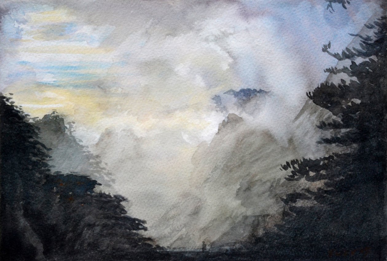 Montanha Vitoriosa, 2015 (aguarela sobre papel) de Christian Furr