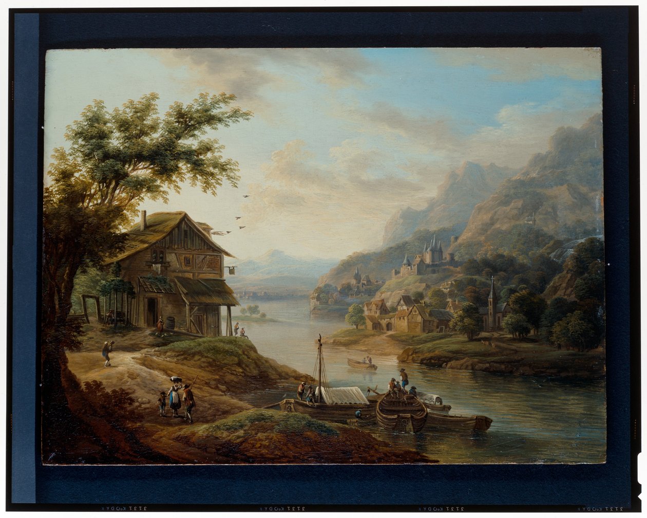 Duas paisagens renanas de Christian Georg II Schutz or Schuz
