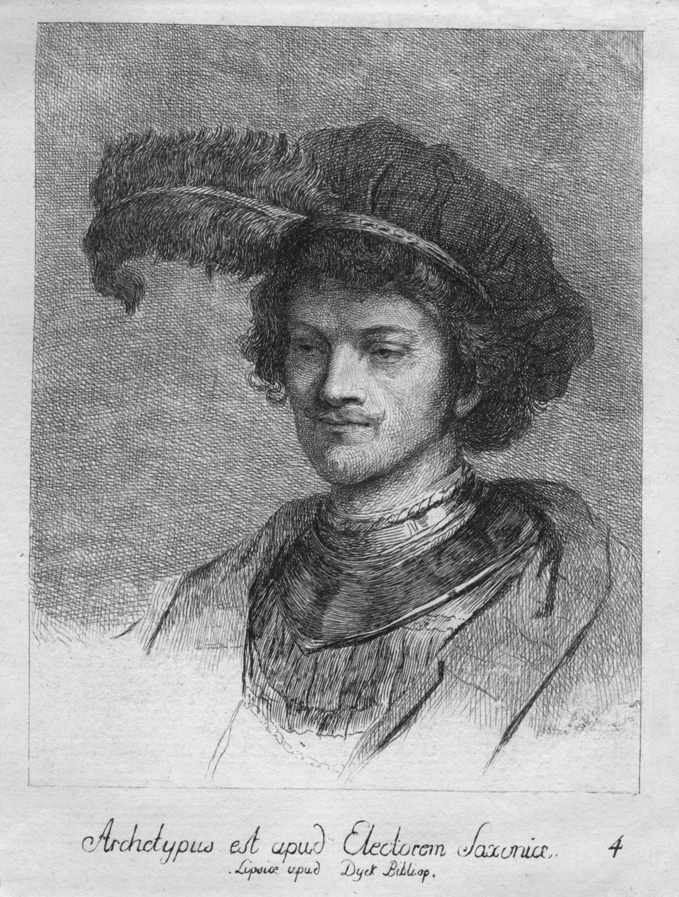 Obviamente, o eleitor da Saxônia. Lipsicc em Duck Dobrizhoffer de 1769 de Christian Gottfried Schultze