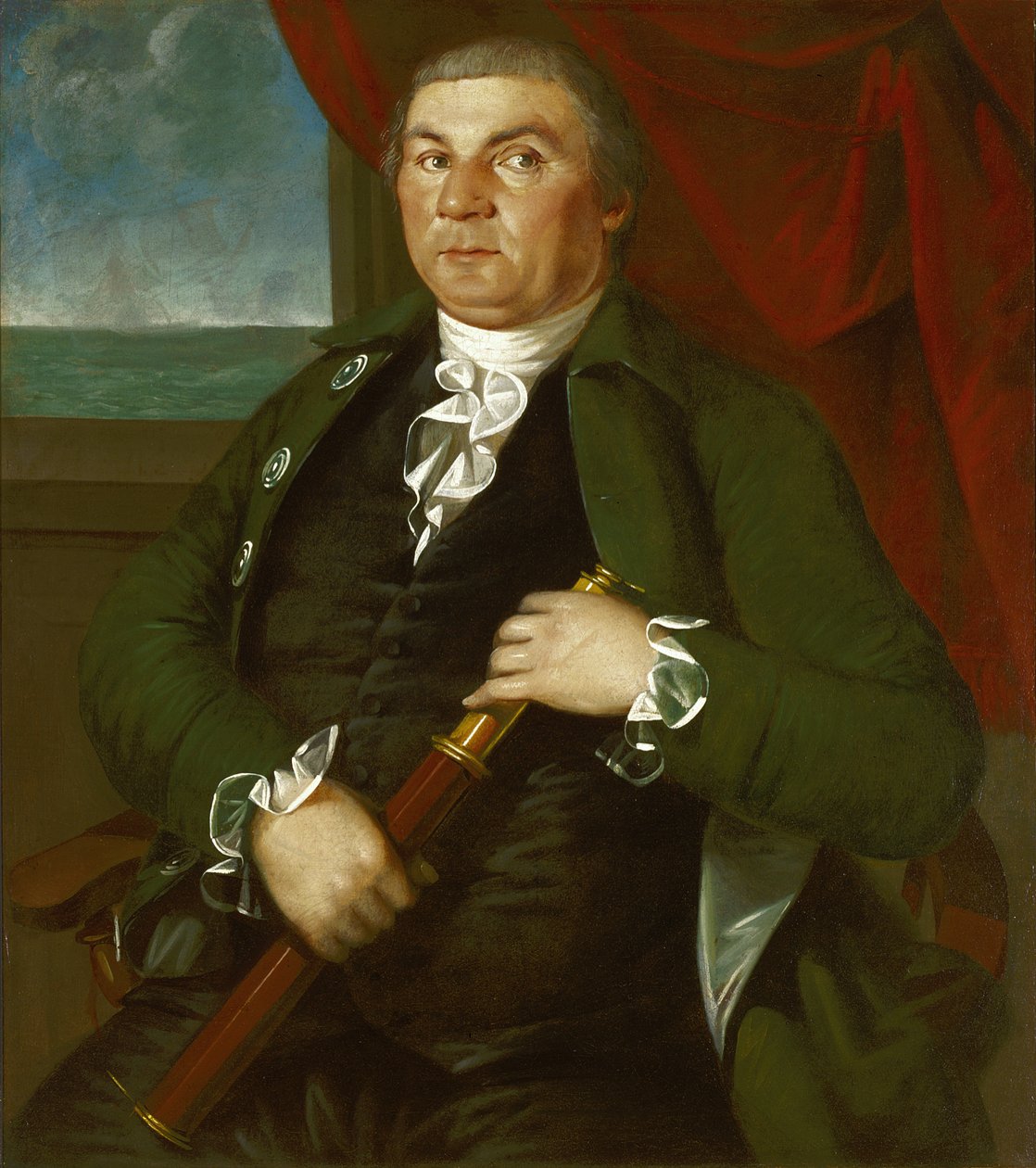 Capitão David Coats, c.1775 (óleo sobre tela) de Christian Gullager