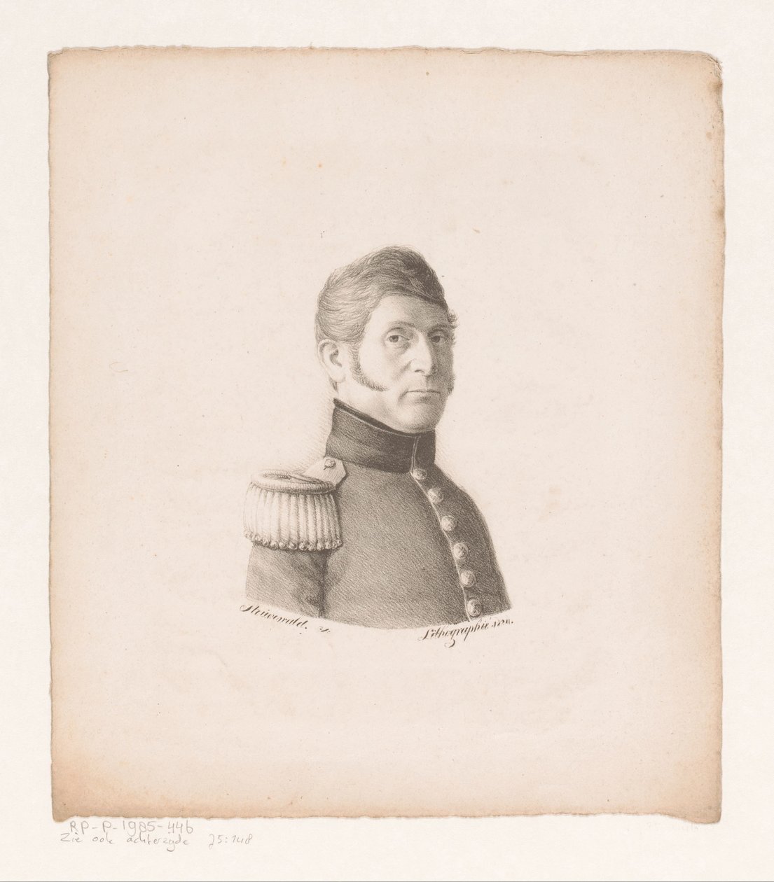 Retrato de soldado desconhecido de Christian Heinrich Gottlieb Steuerwald