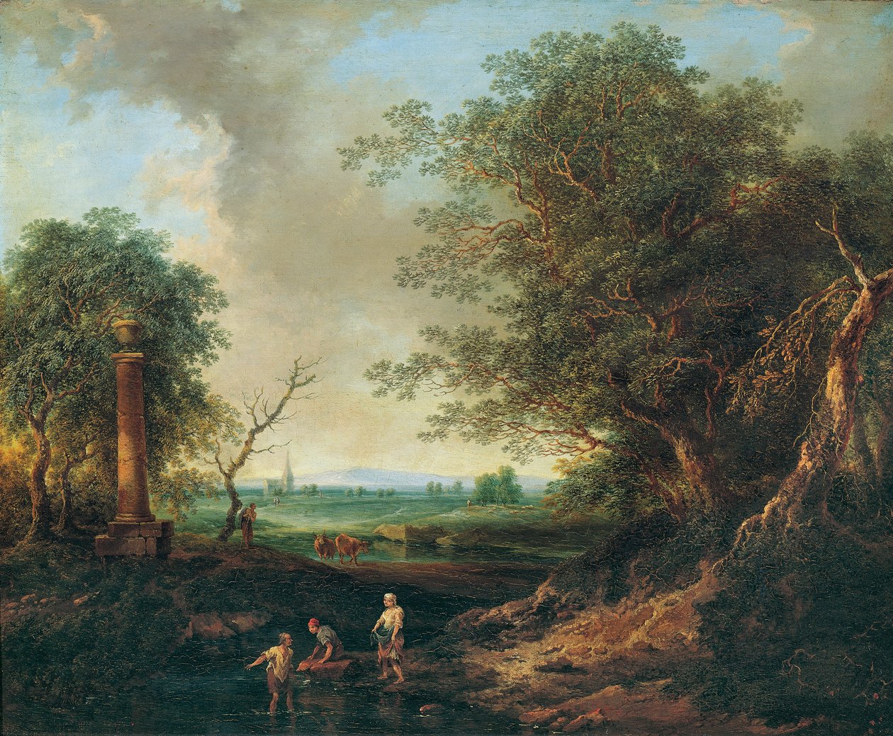 Paisagem com coluna de Christian Hilfgott Brand