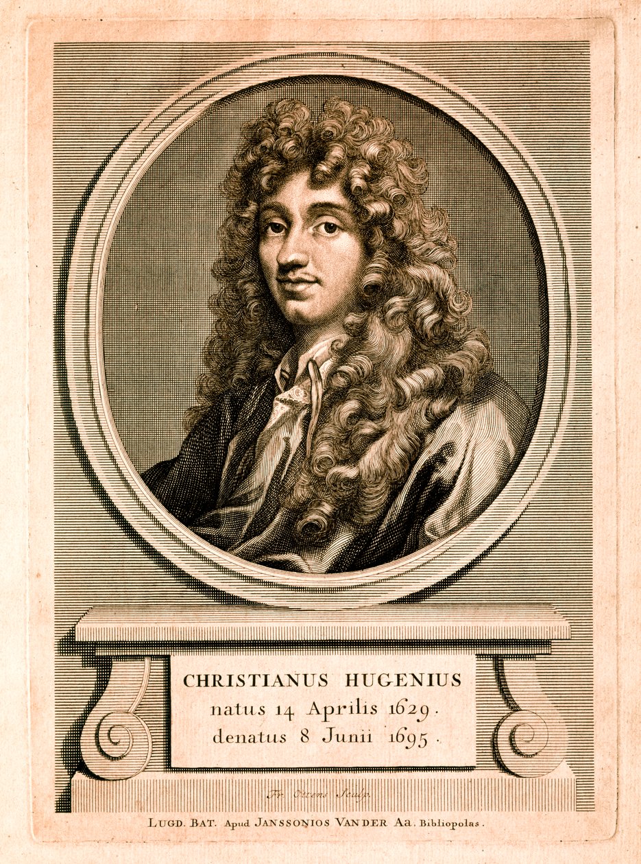 Retrato de Christiaan Huygens (gravura) de Christian Huygens