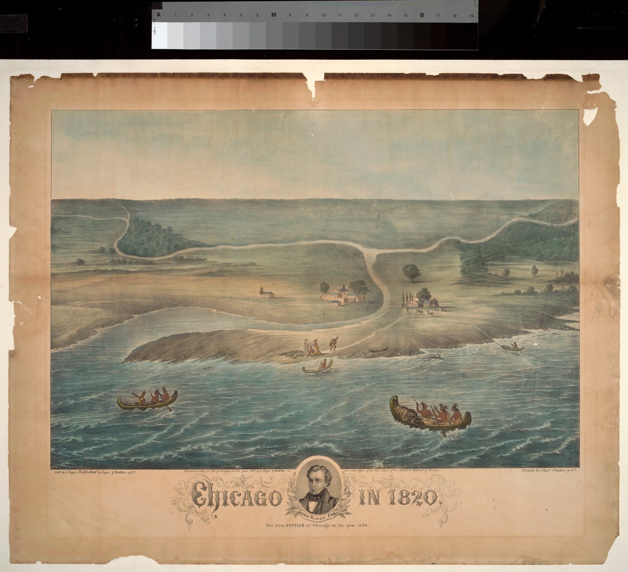 Chicago em 1820, 1867 de Christian Inger