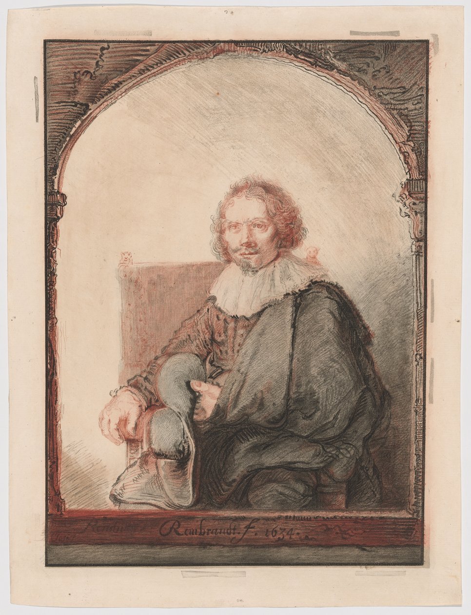 Retrato de um homem numa poltrona, de Collection d