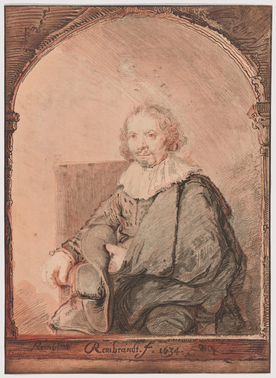 Retrato de um homem numa poltrona, de Collection d