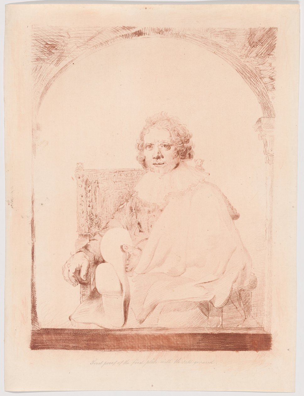 Retrato de um homem numa poltrona, de Collection d