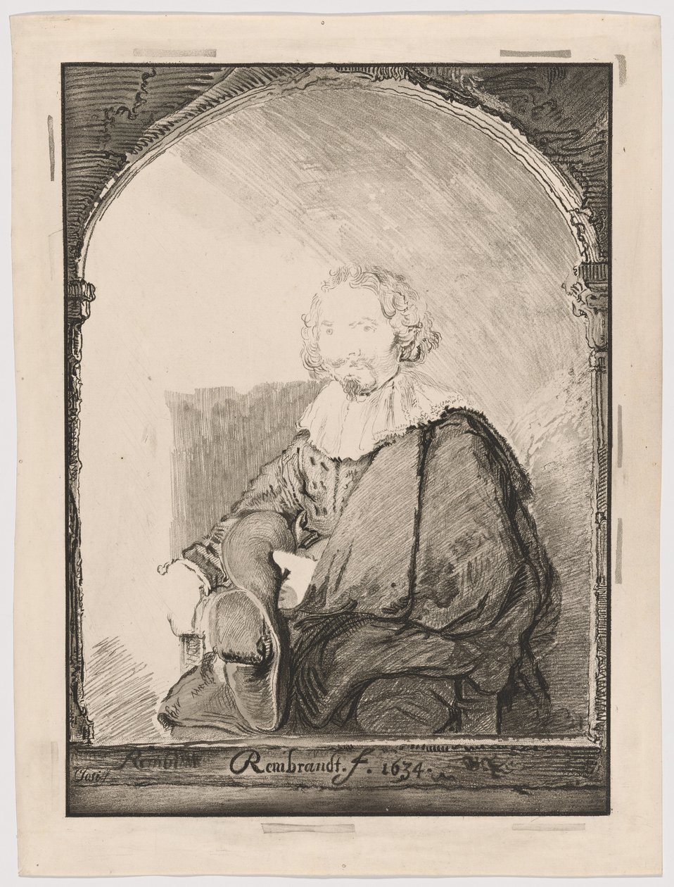 Retrato de um homem numa poltrona, de Collection d