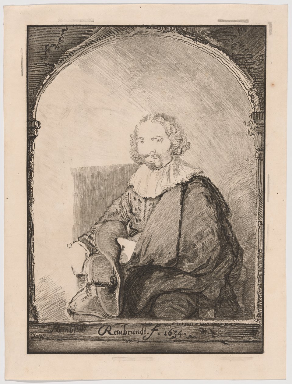 Retrato de um homem numa poltrona, de Collection d
