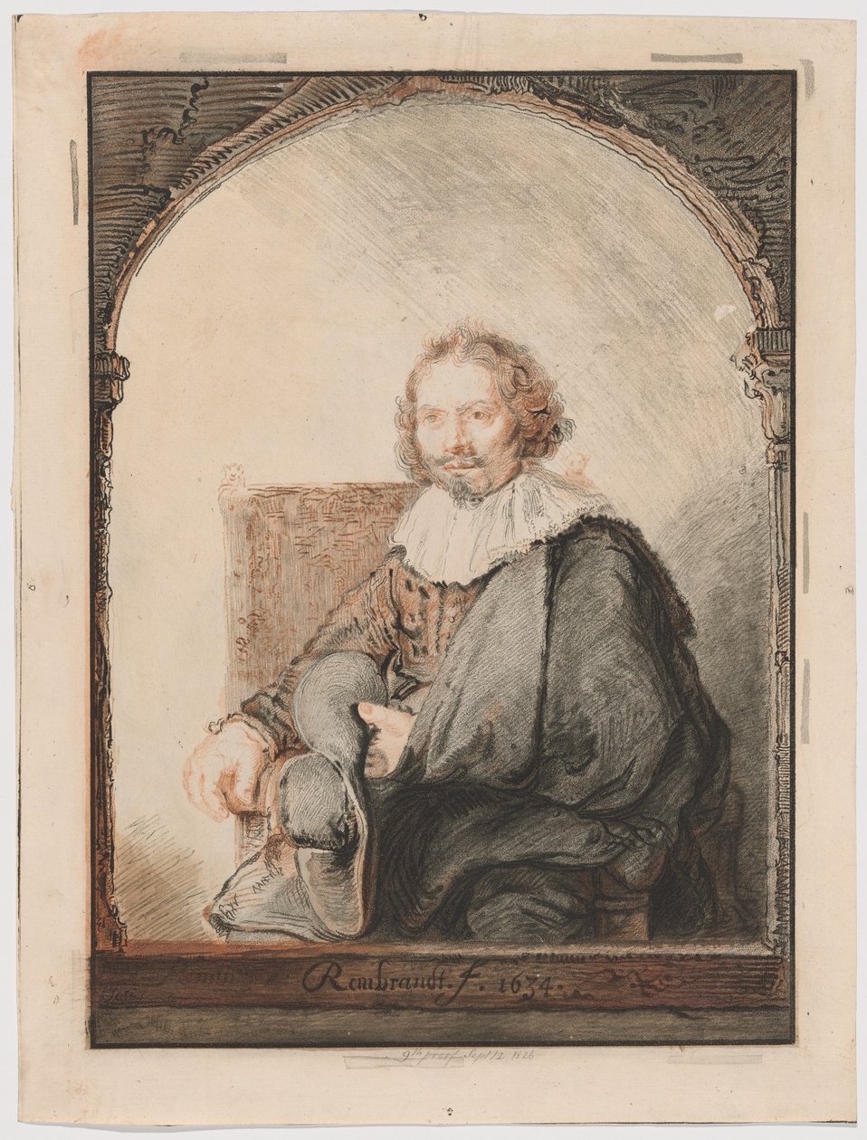 Retrato de um homem numa poltrona, de Collection d