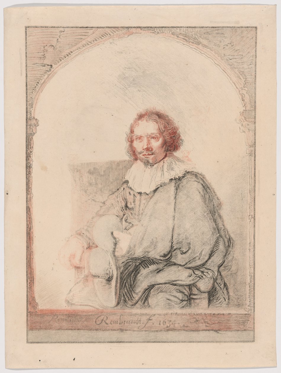 Retrato de um homem numa poltrona, de Collection d