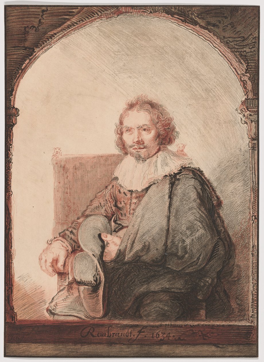 Retrato de um homem numa poltrona, de Collection d