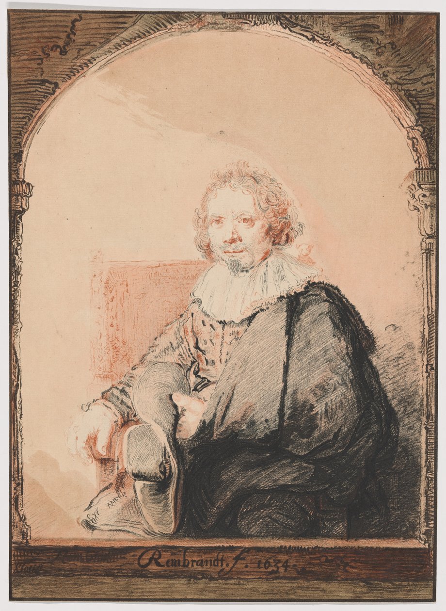 Retrato de um homem numa poltrona, de Collection d