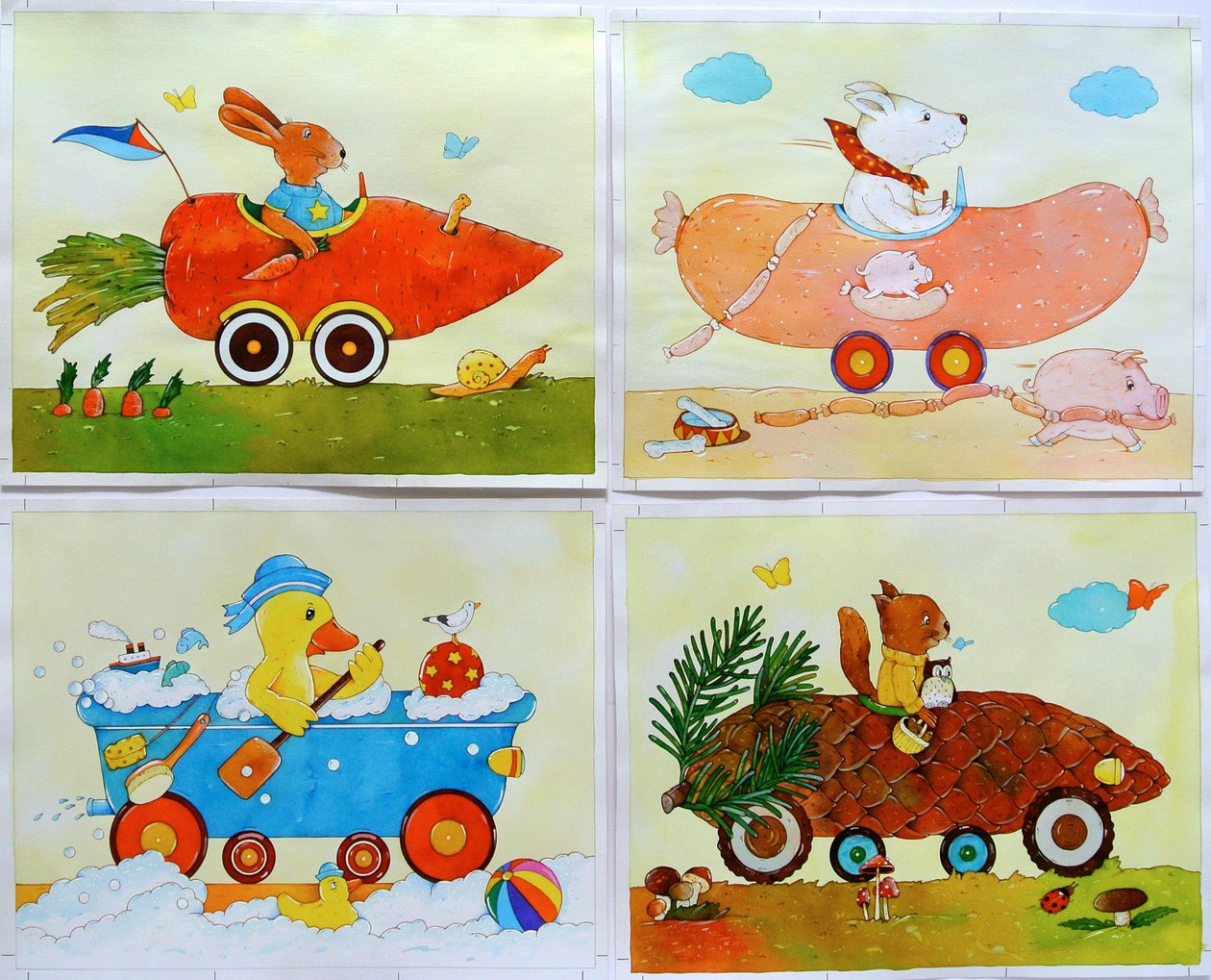 Carros de Animais de Christian Kaempf