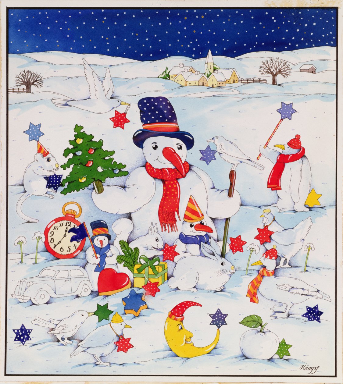 Boneco de neve e amigos de Christian Kaempf