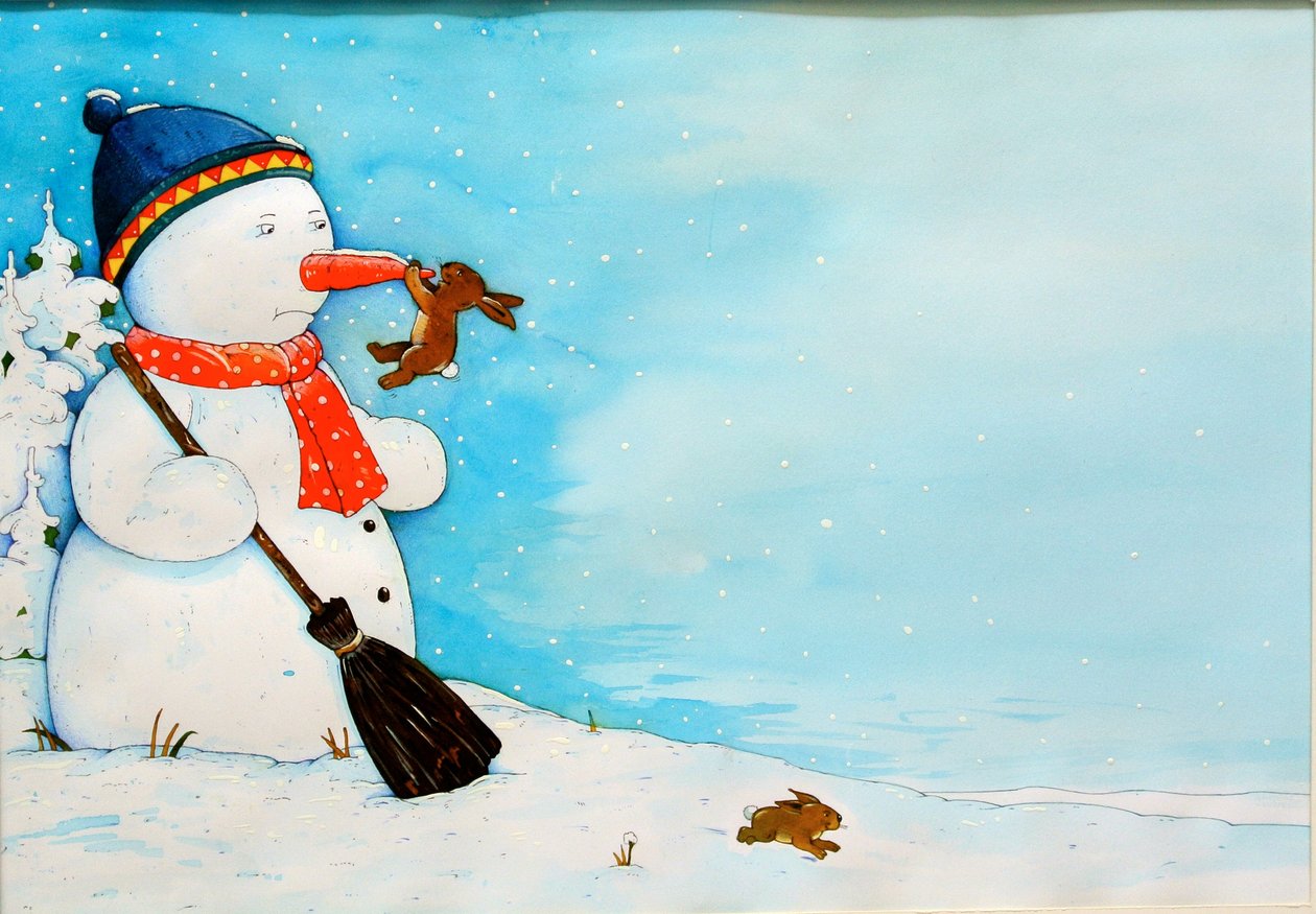 Boneco de neve com coelhinho, 2012 de Christian Kaempf