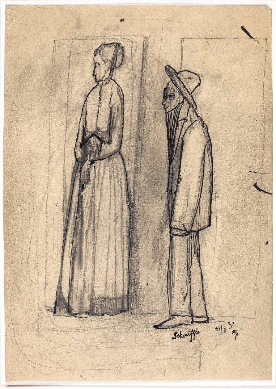 "Uma mãe com seu filho epiléptico" de Christian Kongstad Petersen