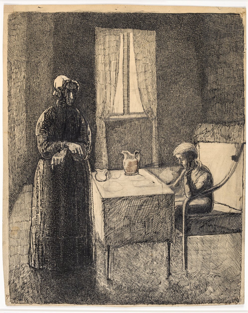 Cena de David Copperfield (?) de Christian Kongstad Petersen