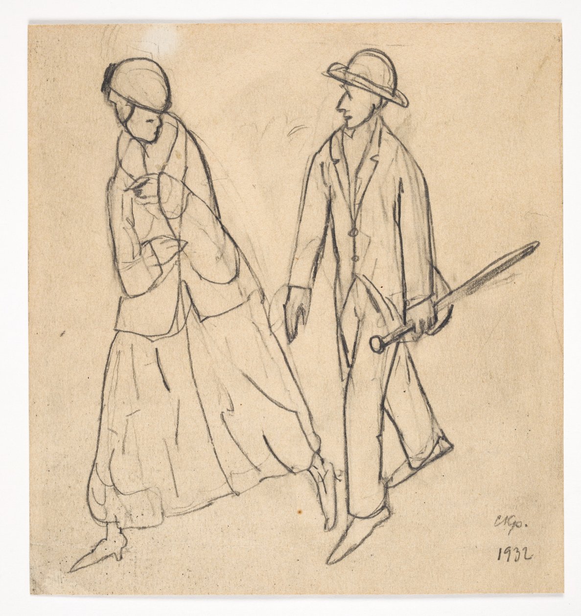 Duas figuras de Christian Kongstad Petersen