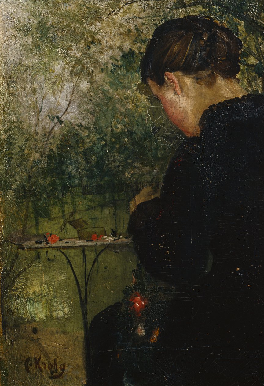 Amália no jardim de Christian Krohg