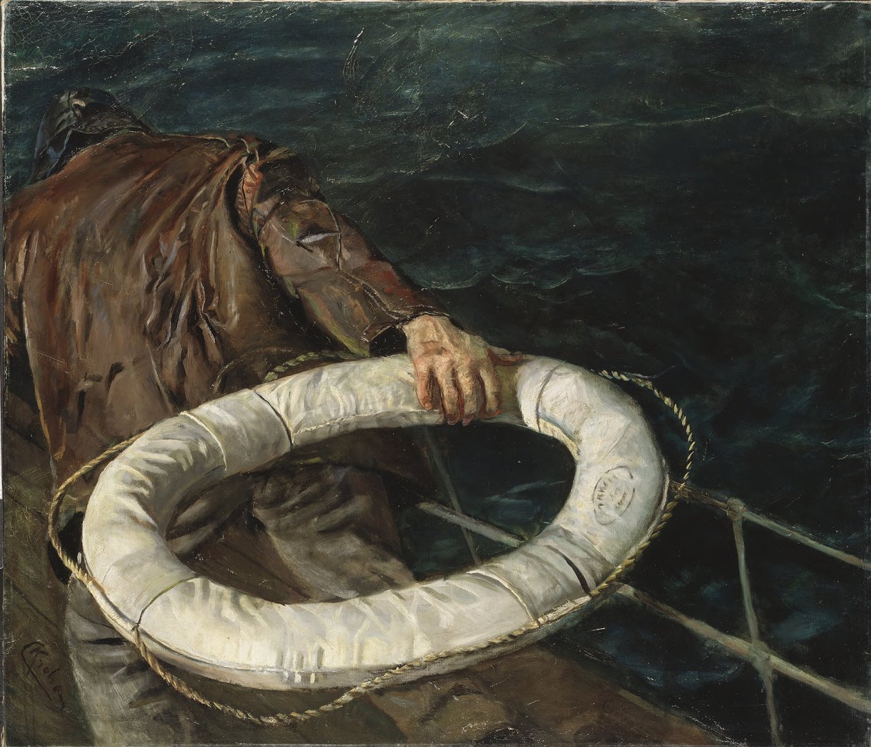 Homem ao mar de Christian Krohg