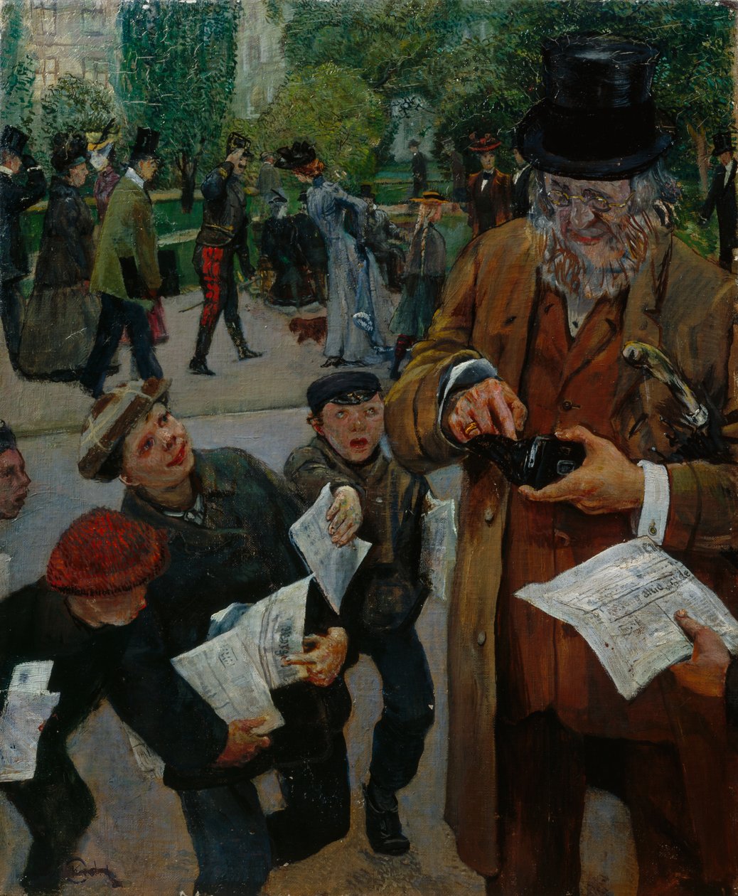 Rapazes dos jornais de Christian Krohg