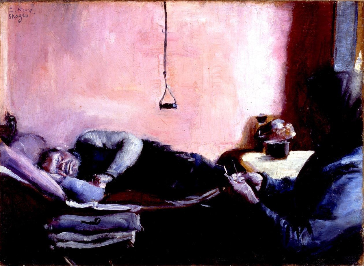 A sesta da tarde de Niels Gaihede de Christian Krohg