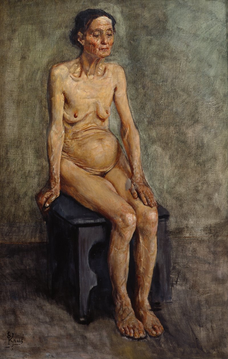 Mulher idosa de Christian Krohg