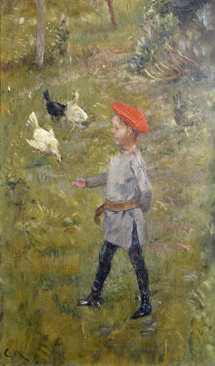 Por com as galinhas, Hvitsten de Christian Krohg