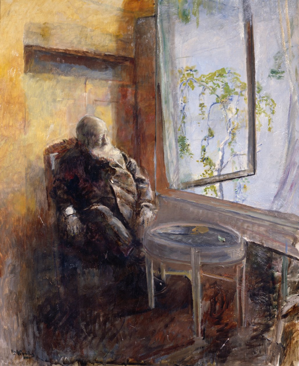 Auto-retrato junto à janela de Christian Krohg